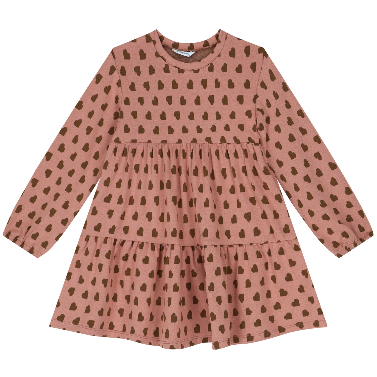 Girls Pink Heart Dress & Bag Set, 3, hi-res image number null